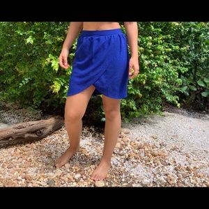Royal Blue Mini Skirt